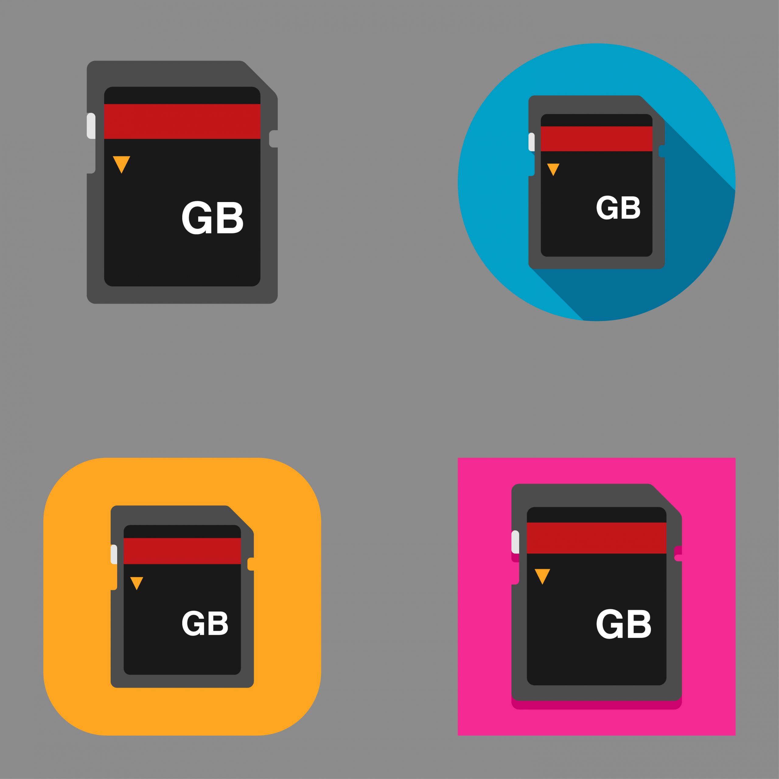 Graphic designs of micro-SD cards